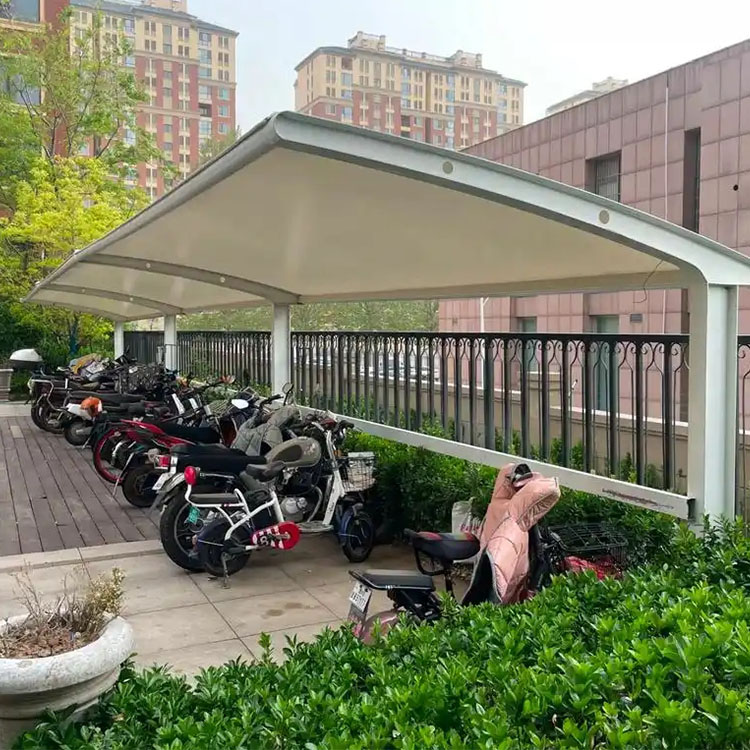 清远膜结构电动车棚